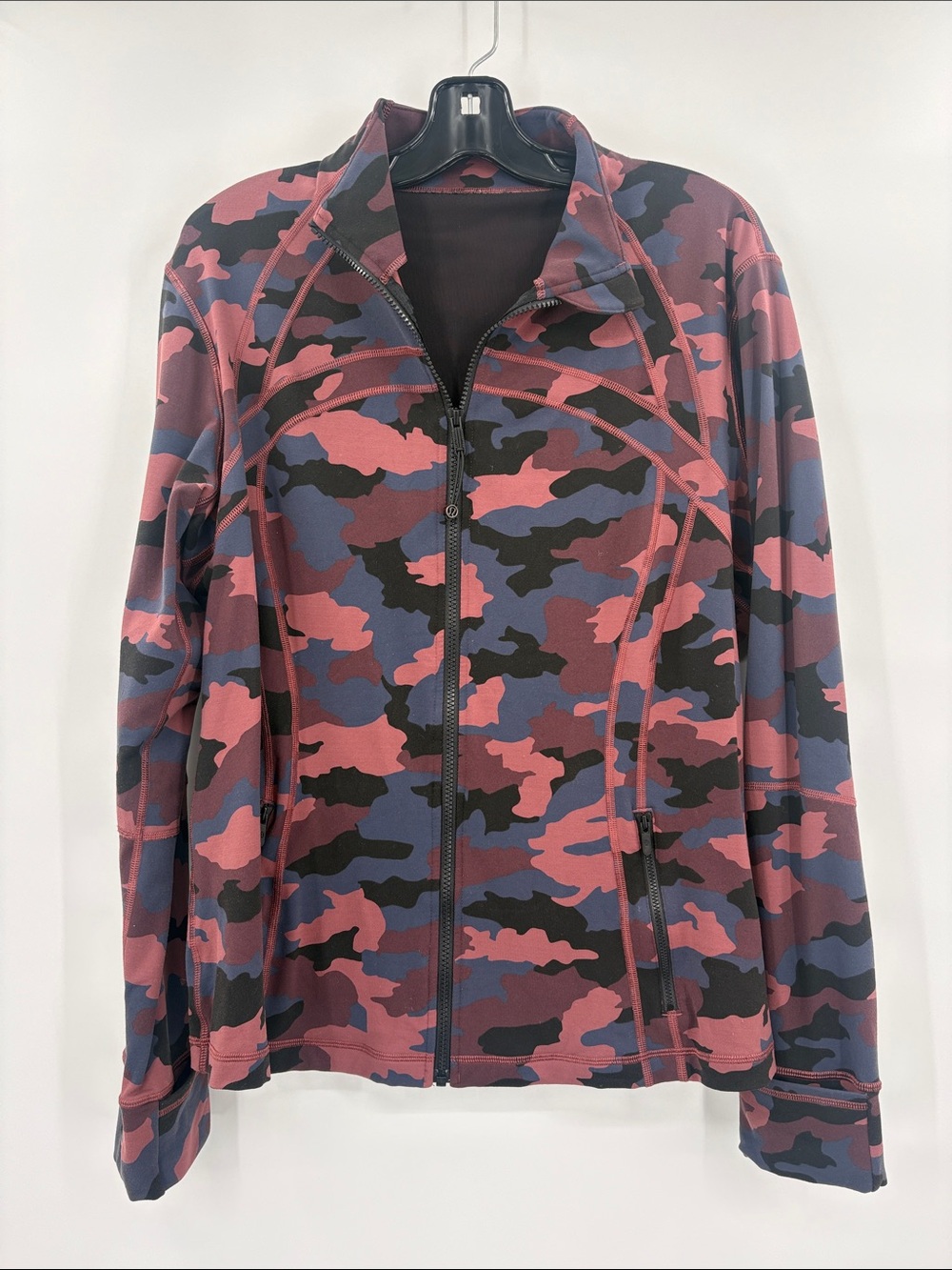 lululemon Luon Heritage 365 Camo Smoky Red Night Sea Zip Jacket size 20